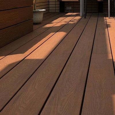 Harga yang bagus 3D Kayu Plastik Komposit Lapisan Decking Outdoor Plastik Deck Board WPC on line