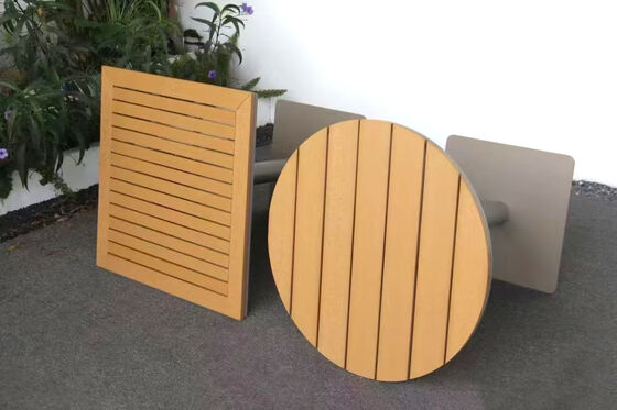 Harga yang bagus Kayu Plastik Berkualitas Tinggi Untuk Meja Dan Kursi Taman on line