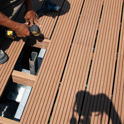 Harga yang bagus Taman WPC Decking Panel Pemasok Disesuaikan Multifungsi on line