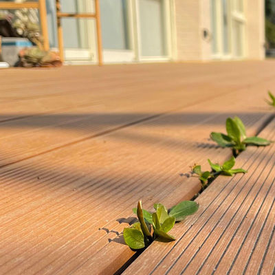 Harga yang bagus Panel Decking WPC Rumah Kayu PVC Komposit Panel Decking CE on line