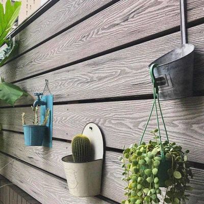 Harga yang bagus Dek Komposit 3D Luar Ruang Lantai Tiga Profil Dek WPC Kerongkongan on line