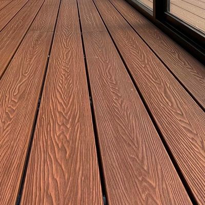 Harga yang bagus Keamanan 3D Komposit Decking Fire Resistant Komposit Backyard Deck Board on line