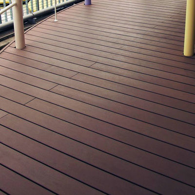 Harga yang bagus Mudah Pemasangan WPC Lantai Decking Indoor WPC Decking Board Pabrik on line