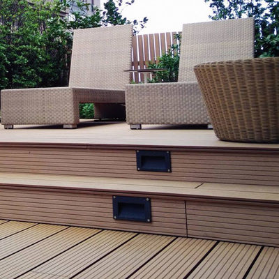 Harga yang bagus Keamanan WPC lantai Decking Eco Friendly WPC Decking Board Produsen on line