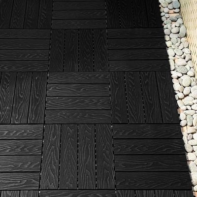Harga yang bagus Komersial Outdoor Interlocking Patio Deck Tiles Kayu keras alami on line