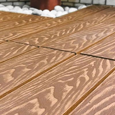 Harga yang bagus Waterproof Snap Bersama Kayu Genteng Decking Low Maintenance on line