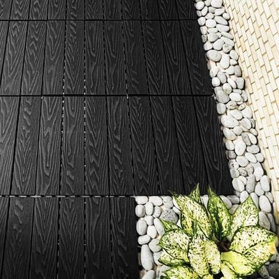 Harga yang bagus Residential Outdoor Decking Tile Embossed Waterproof Wood Deck Planks on line