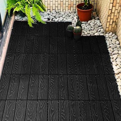 Harga yang bagus Patio Kayu Karet Dek Waterproof Kayu Lantai Lantai Low Maintenance on line
