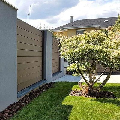 Harga yang bagus Papan pagar komposit WPC kayu biji Panel bahan daur ulang on line
