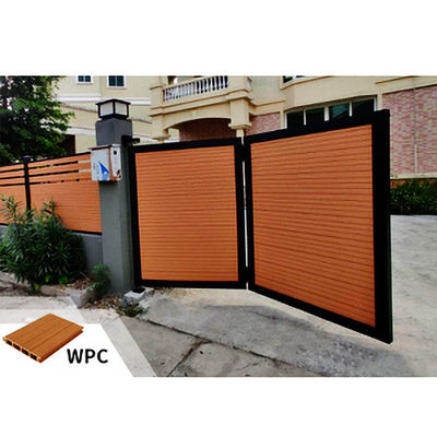 Harga yang bagus Modern WPC Panel Untuk Gerbang Custom WPC Kayu Plastik Komposit Gerbang on line