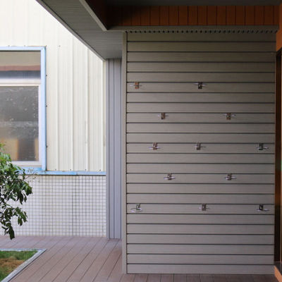 Harga yang bagus WPC sintetis Wall Cladding ringan Kayu Plastik Eksterior Wall Cladding on line