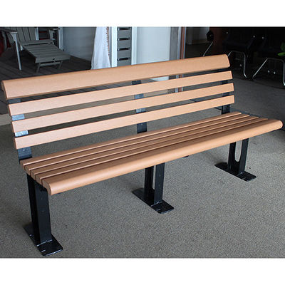 Harga yang bagus Kayu Plastik WPC Bangku Waterproof WPC Garden Chair Perawatan rendah on line