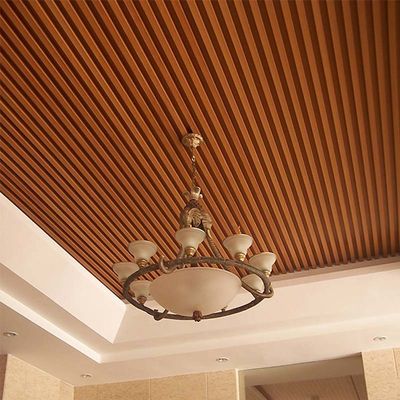 Harga yang bagus Panel langit-langit komposit kayu plastik standar Panel WPC untuk langit-langit on line