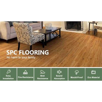 Harga yang bagus Lantai SPC Rumah Mewah Interior Lantai SPC Papan BP Tekstur on line